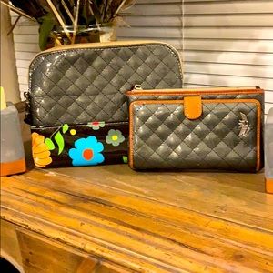 Consuela clutch with matching wallet